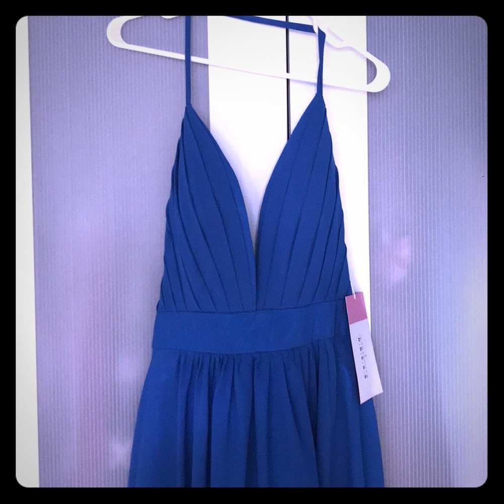 Blue Prom gown